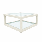 CENTER TABLE WITH GLASS TOP (AHO/002/004)