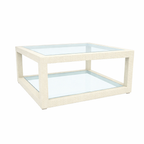 CENTER TABLE WITH GLASS TOP (AHO/002/004)