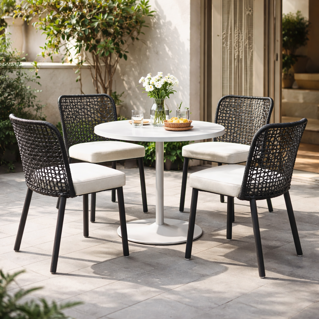 CHAIR WITH ALUMINIUM LEGS (AHO/035/002)