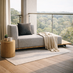 BASE + DOUBLE SEAT + SINGLE BACK + RIGHT ARM WITH CUSHION (AHO/013/009)