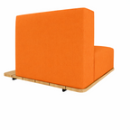 BASE + SINGLE SEAT + RIGHT BACK WITH CUSHION (AHO/013/001)