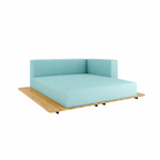 BASE + SUNBED SEAT + DOUBLE BACK + LEFT ARM WITH CUSHION (AHO/013/036)