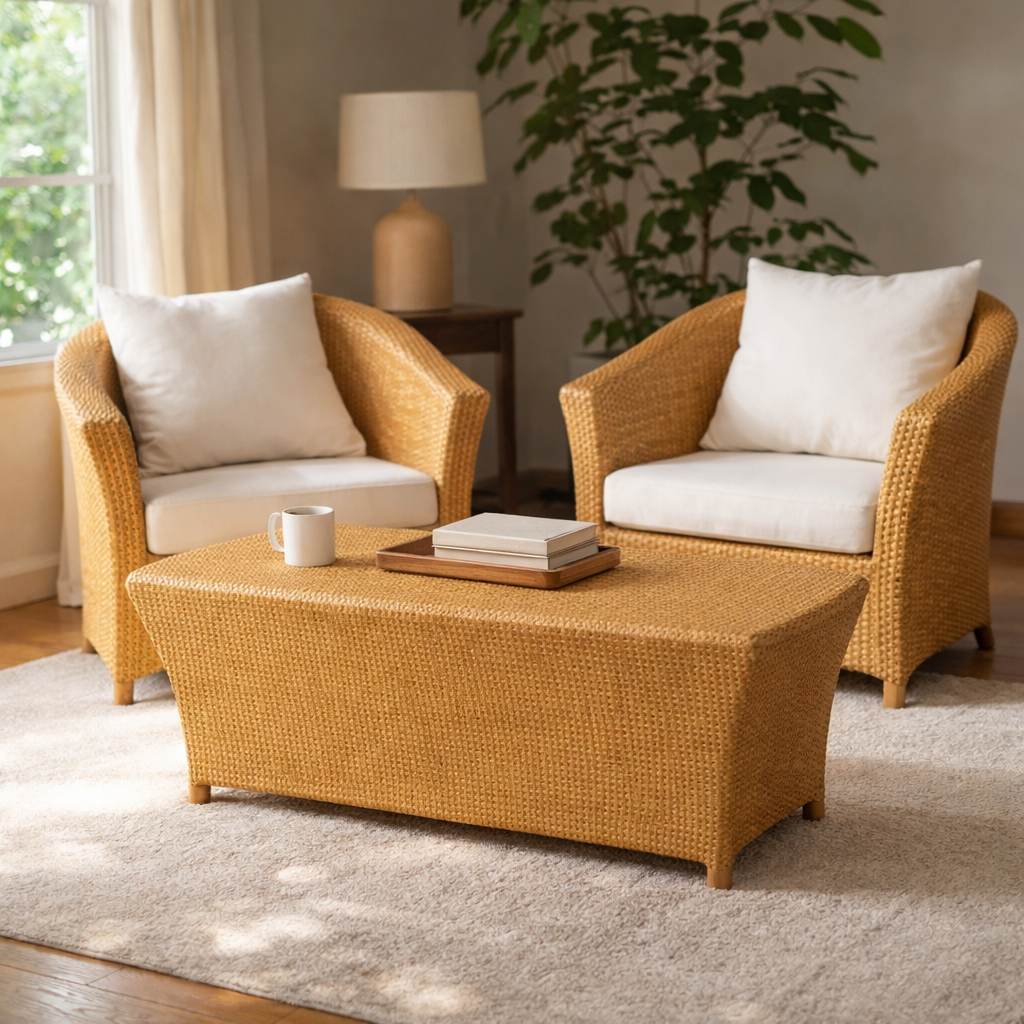 CENTER TABLE WITH GLASS TOP (AHO/001/013)