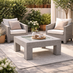 CENTER TABLE WITH GLASS TOP (AHO/006/007)