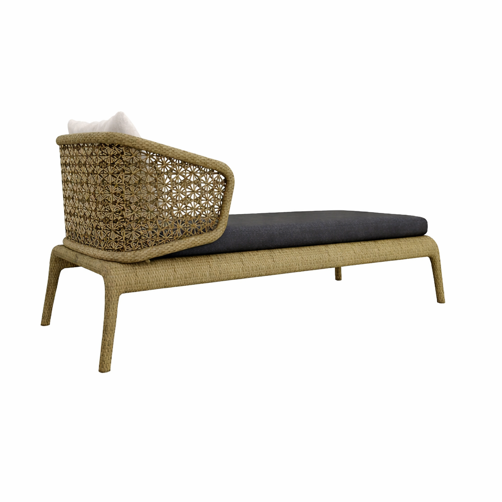 CHAISE SUNLOUNGER WITH CUSHION (AHO/048/016)