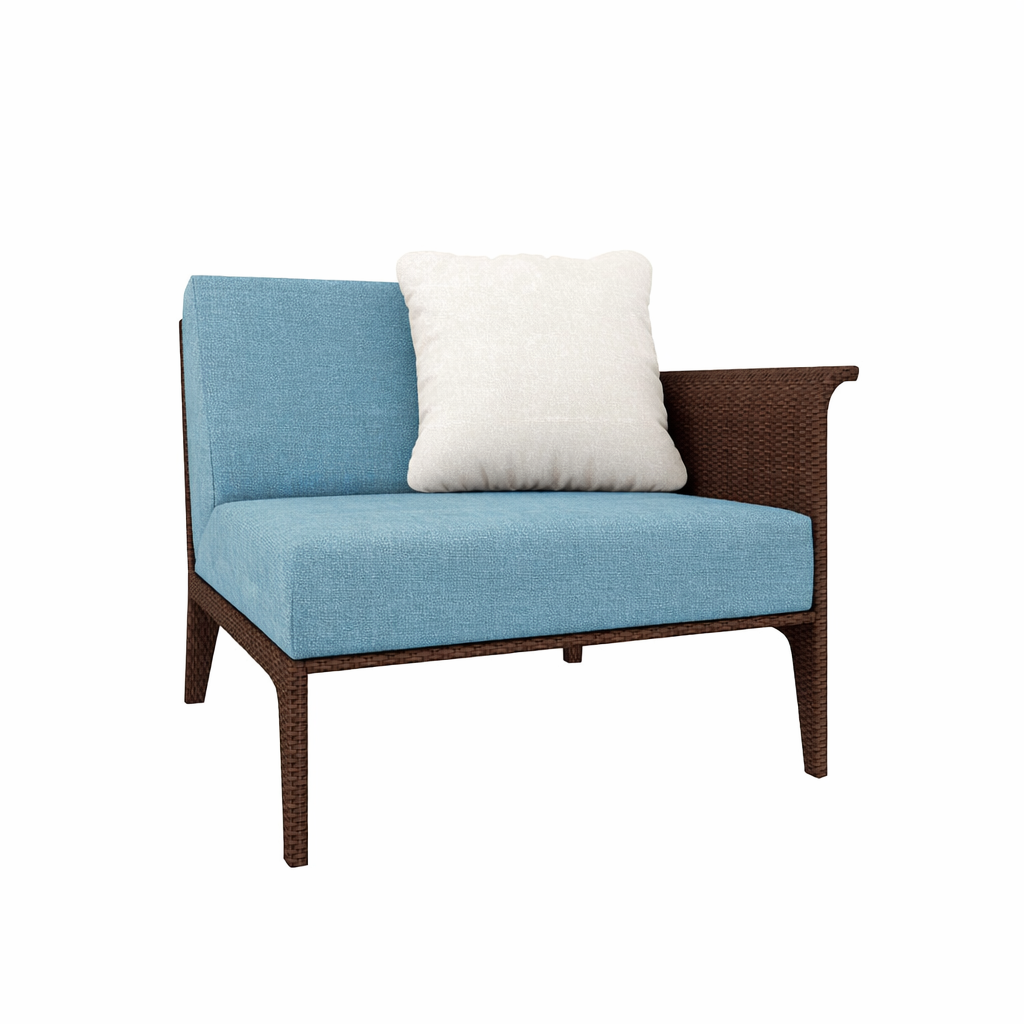 CORNER MODULAR PART LEFT ARM SOFA WITH CUSHION (AHO/018/006)