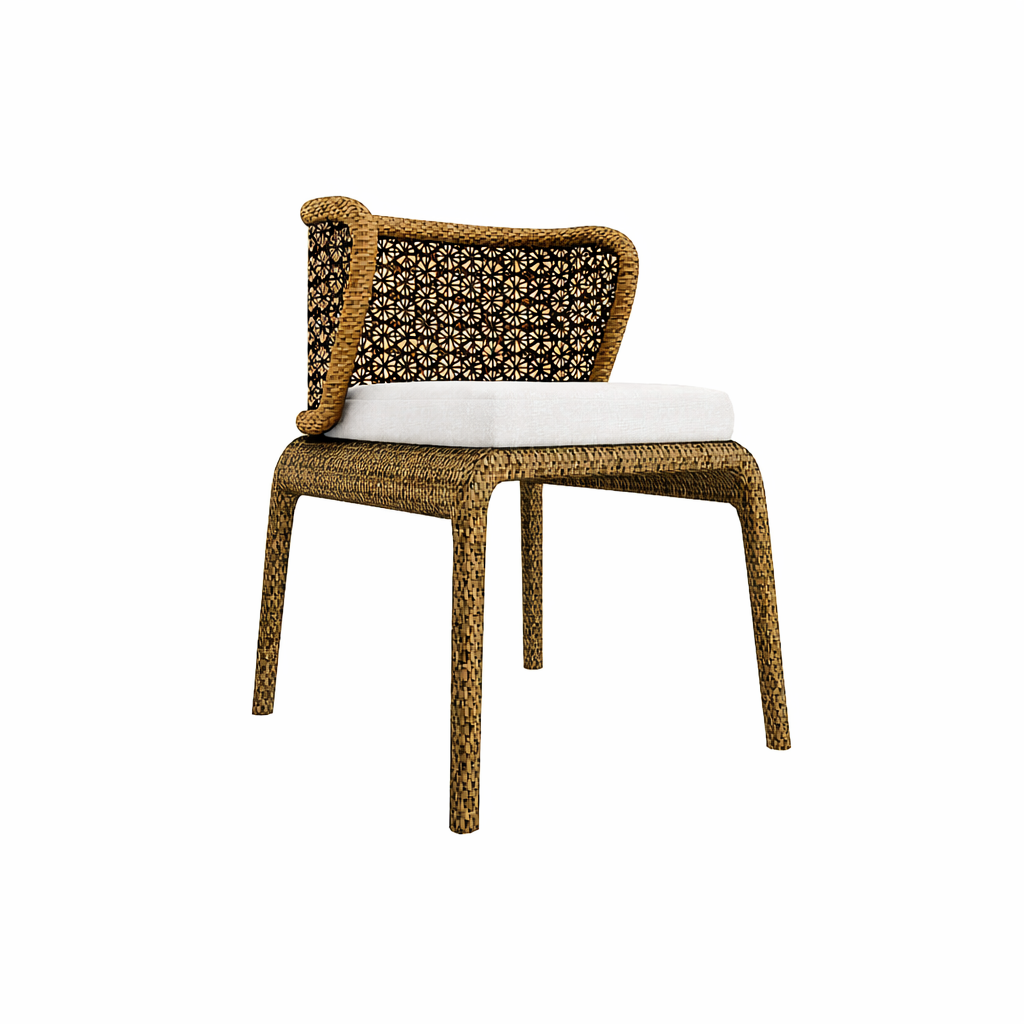 DINING CHAIR WITHOUT ARMS WITH CUSHION (AHO/048/002)