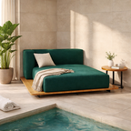 BASE + SUNBED SEAT + DOUBLE BACK + RIGHT ARM WITH CUSHION (AHO/013/037)