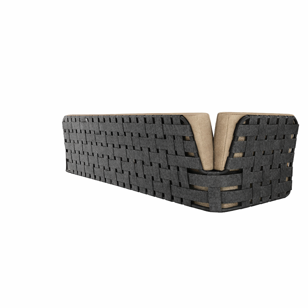 DOUBLE SEATER SOFA WITH CUSHION (AHO/040/003)