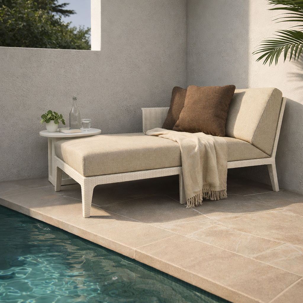 CHAISE LOUNGER RIGHT ARM WITH CUSHION (AHO/018/017)