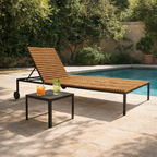 DOUBLE SUNLOUNGER WITH CUSHION (AHO/045/024)