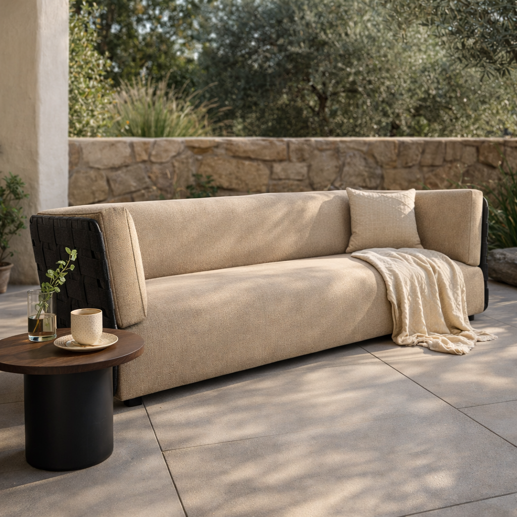 DOUBLE SEATER SOFA WITH CUSHION (AHO/040/003)