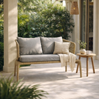 DOUBLE SEATER SOFA WITH CUSHION (AHO/048/008)