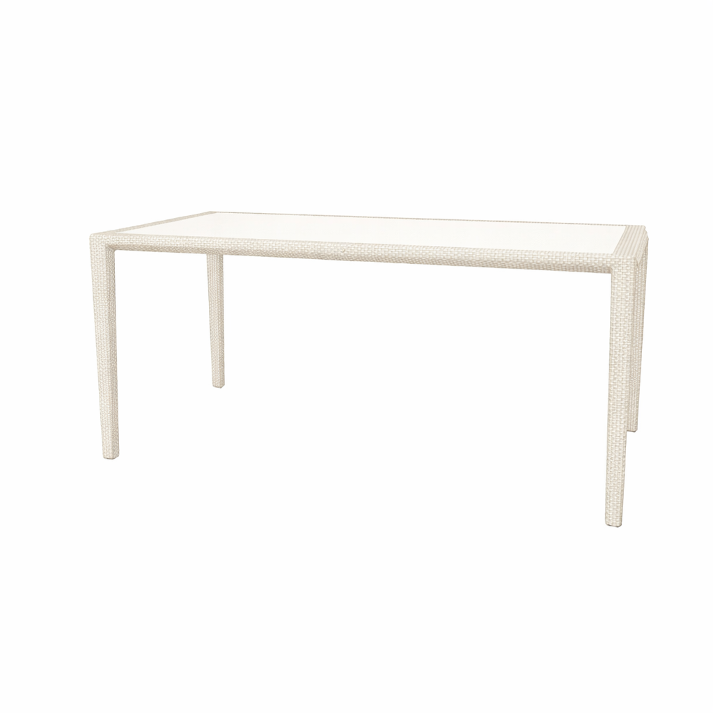 DINING TABLE 180 X 90 CM WITH GLASS TOP (AHO/030/002)