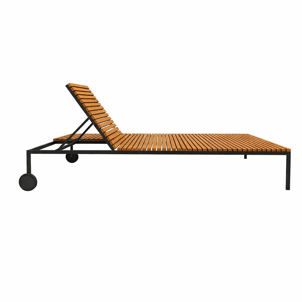DOUBLE SUNLOUNGER WITH CUSHION (AHO/045/024)