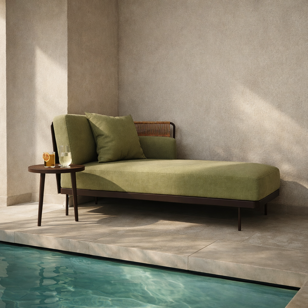 CHAISE LOUNGER LEFT ARM WITH CUSHION (AHO/014/019)