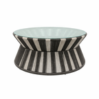 COFFEE TABLE WITH GLASS TOP (AHO/051/007)