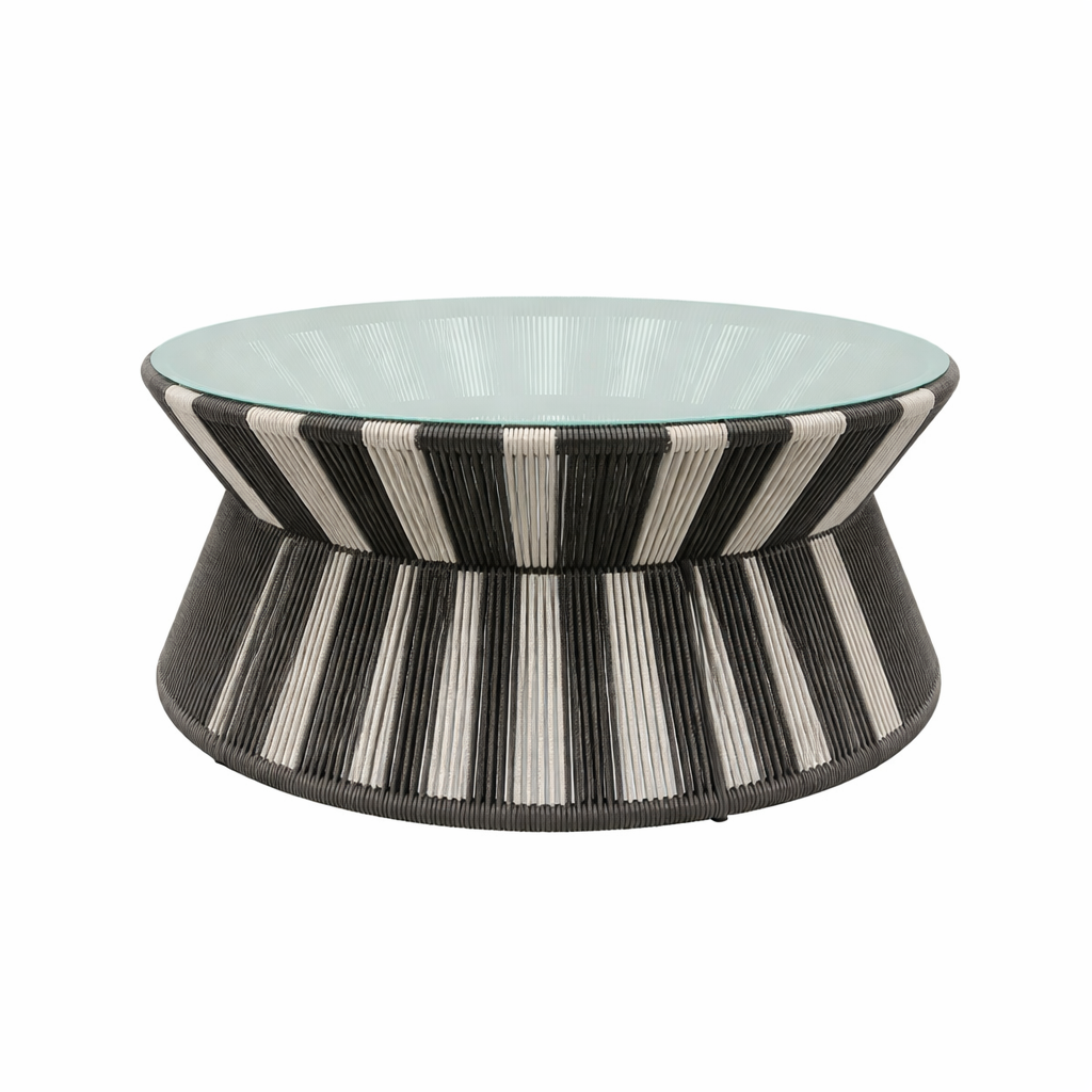 COFFEE TABLE WITH GLASS TOP (AHO/051/007)