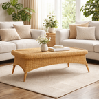 COFEE TABLE WITH GLASS TOP (AHO/026/005)