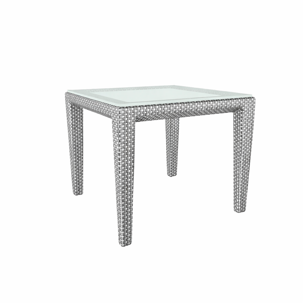 COFFEE TABLE 46 X 46 CM WITH GLASS TOP (AHO/030/020)