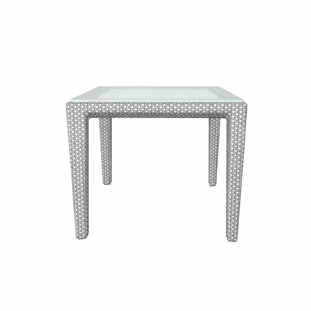 COFFEE TABLE 46 X 46 CM WITH GLASS TOP (AHO/030/020)