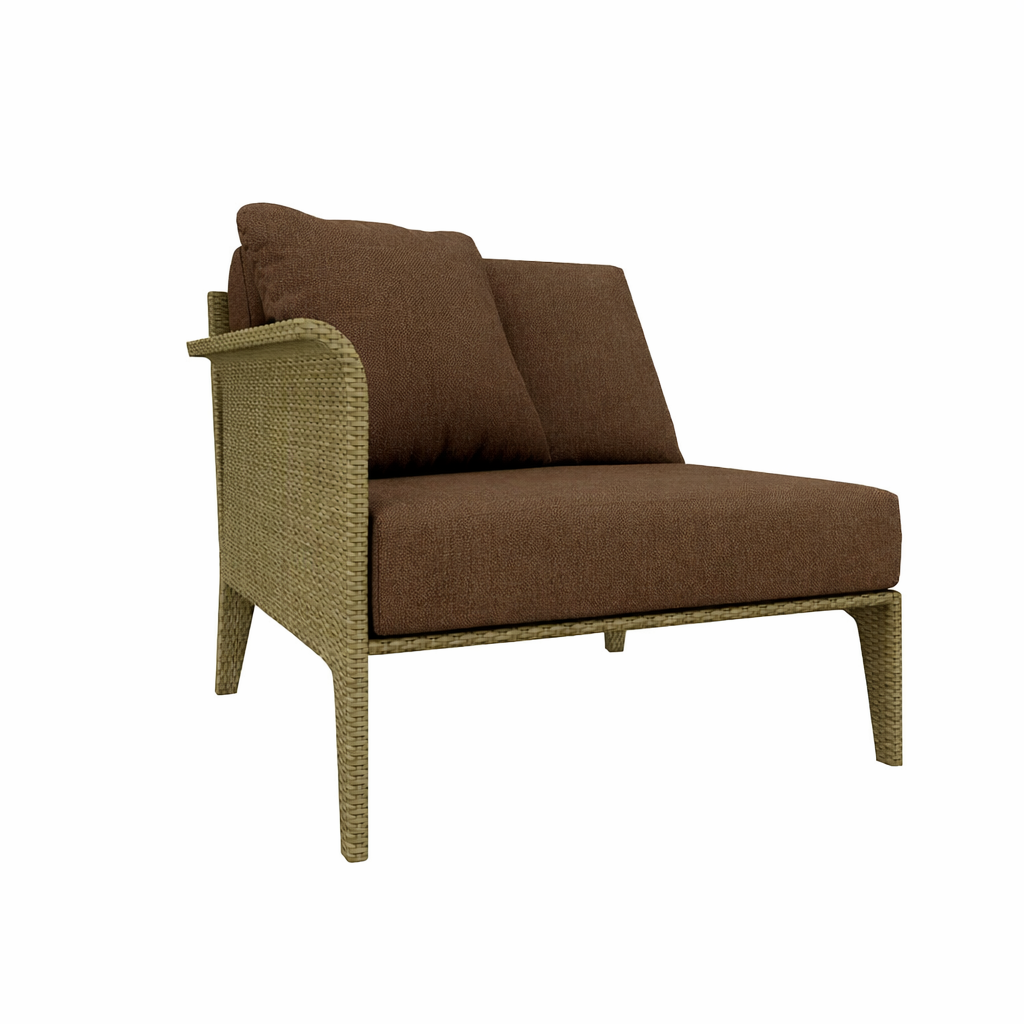 CORNER MODULAR PART RIGHT ARM SOFA WITH CUSHION (AHO/018/005)