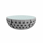 COFFEE TABLE WITH GLASS TOP (AHO/058/006)