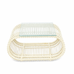 COFFEE TABLE WITH GLASS TOP AHO/087/003