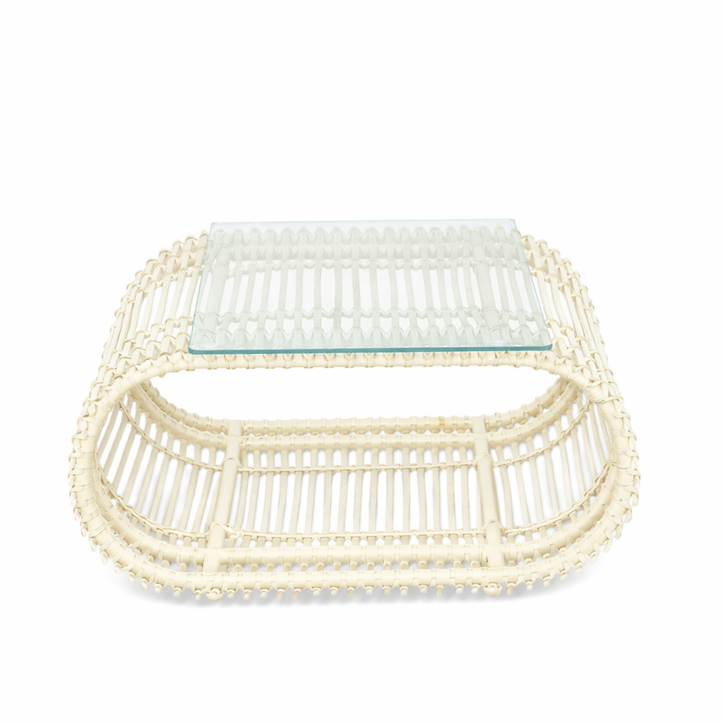 COFFEE TABLE WITH GLASS TOP AHO/087/003