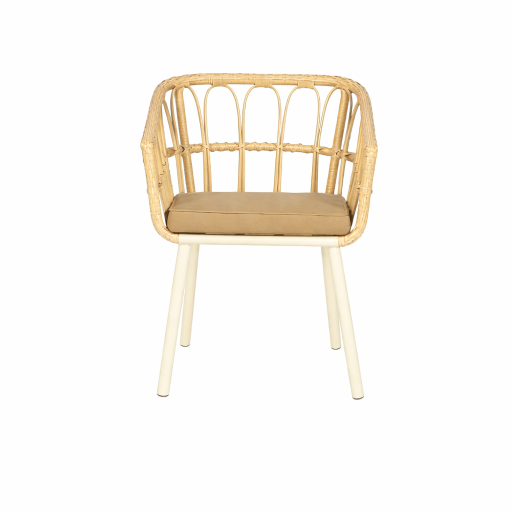 OUTDOOR DINING ARM CHAIR WITH CUSHION (AHO/075/001)