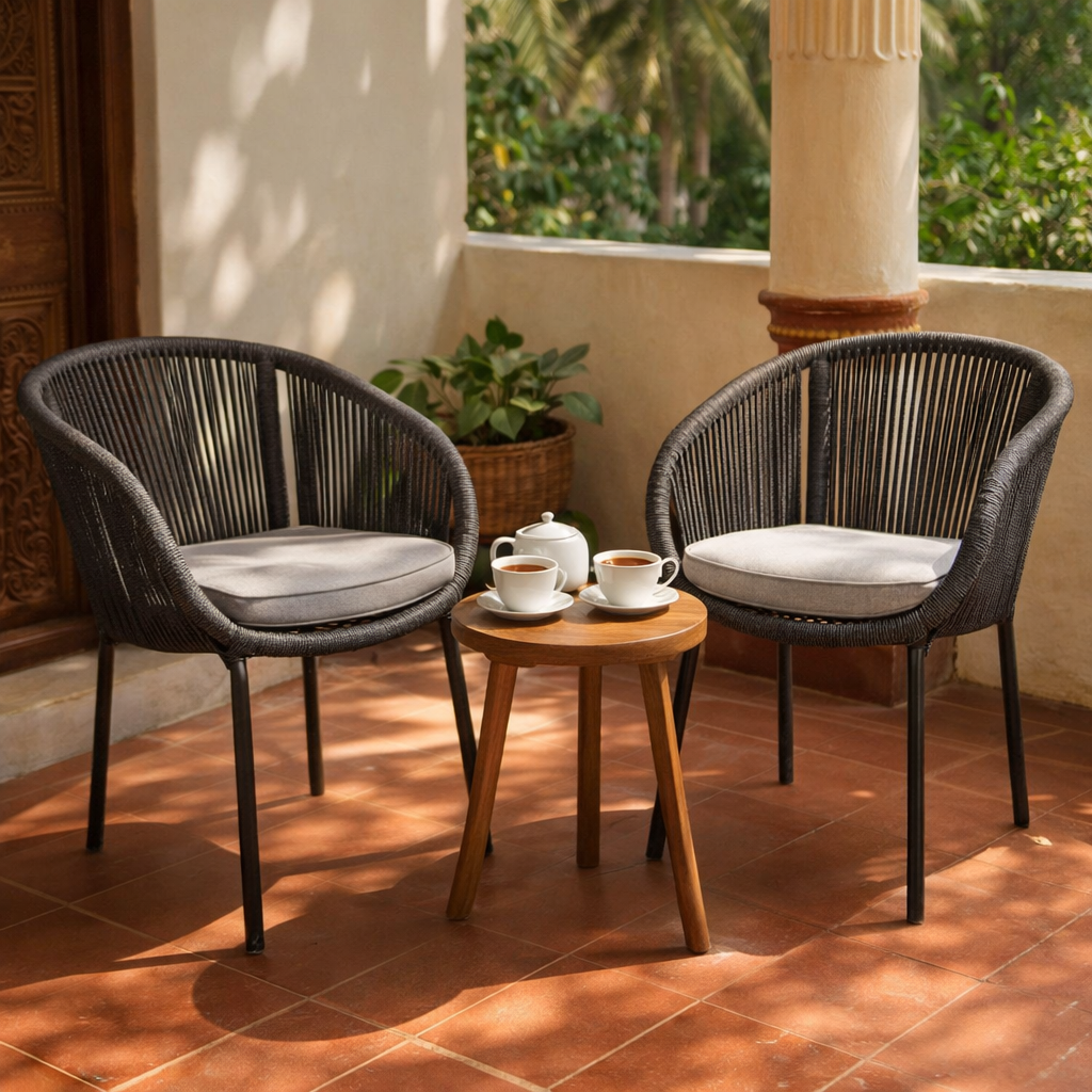 OUTDOOR DINING ARM CHAIR (AHO/077/001)