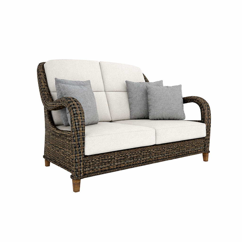 DOUBLE SEATER SOFA WITH CUSHION (AHO/026/002)