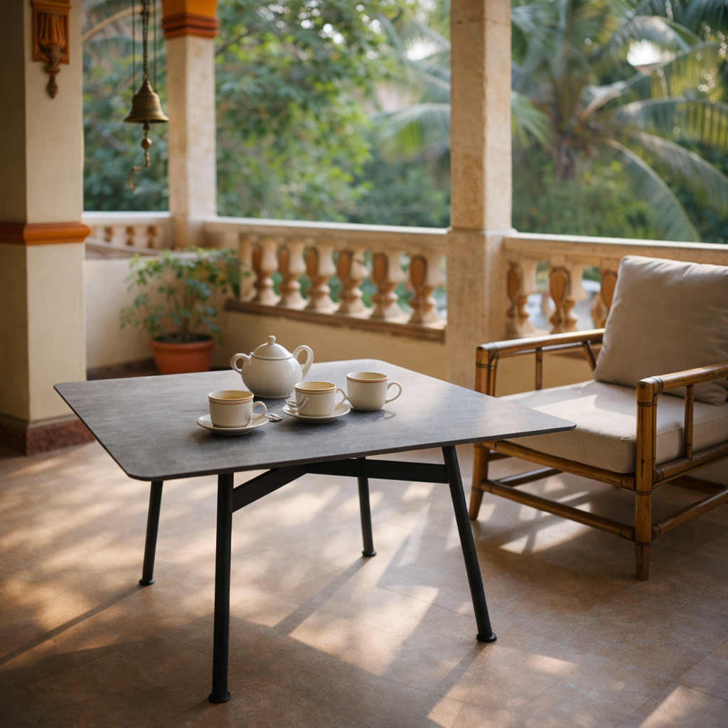 COFFEE TABLE WITH HPL OR MARBLE OR GRANITE TOP (AHO/040/008)