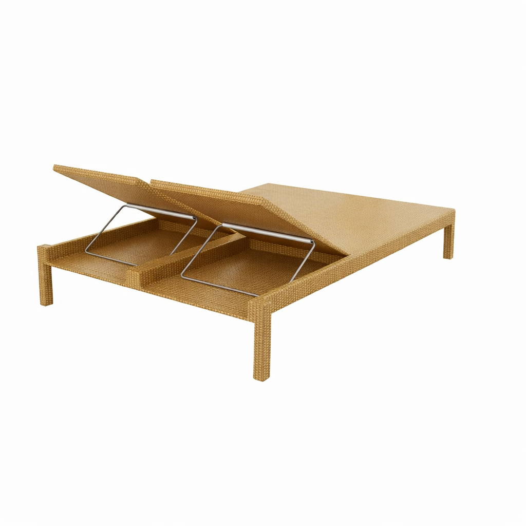 COUPLE SUN LOUNGER WITH CUSHION (AHO/005/007)
