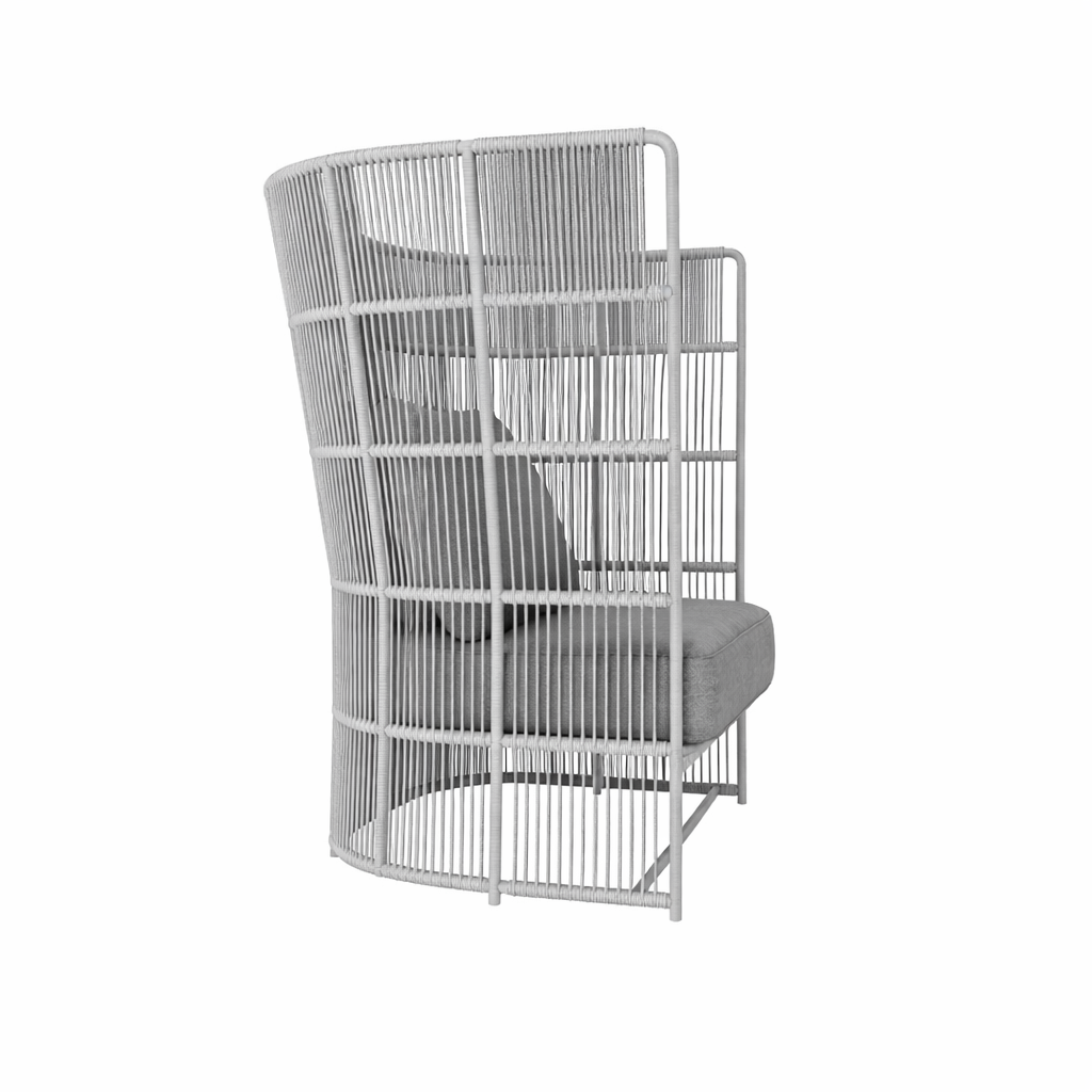 HIGH BACK SINGLE SEATER SOFA WITH CUSHIONS (AHO/041/006)