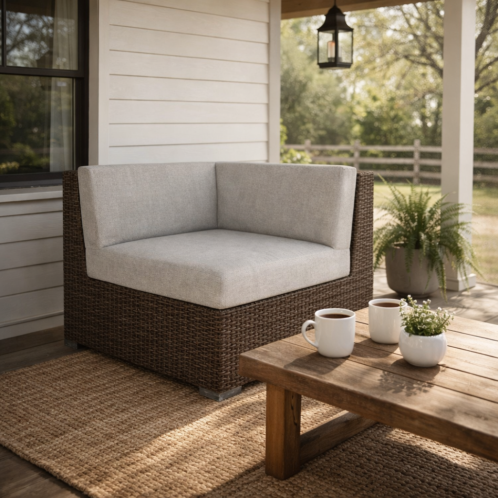 CORNER MODULE WITH CUSHION (AHO/006/003)