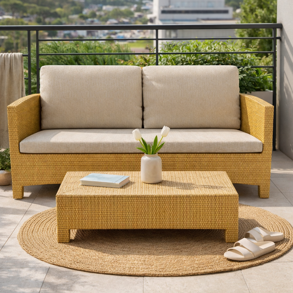 DOUBLE SEATER SOFA WITH CUSHION (AHO/002/002)