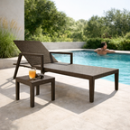 SUN LOUNGER WITH ARMS WITH CUSHION (AHO/008/009)