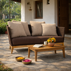 DOUBLE SEATER SOFA WITH CUSHION (AHO/017/005)