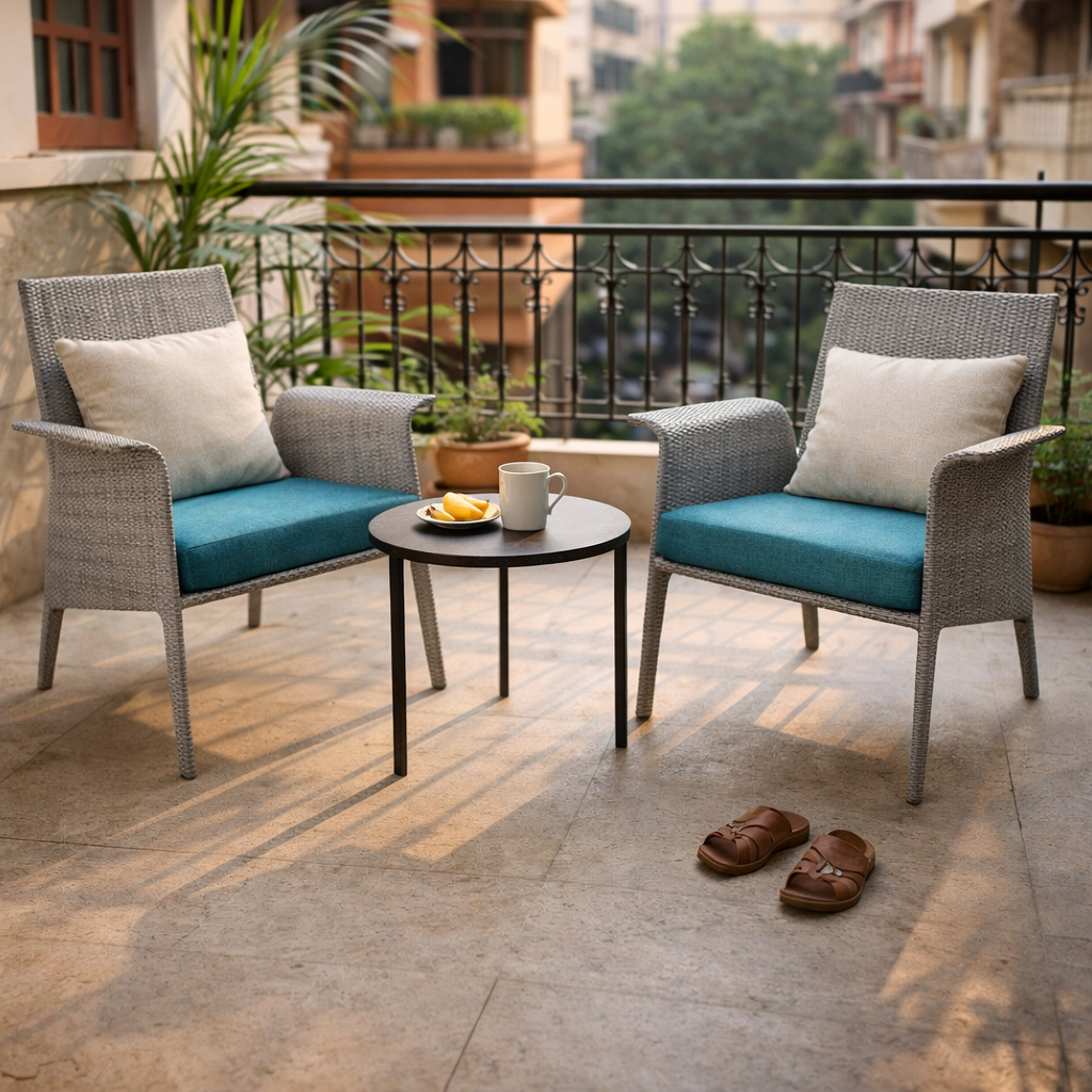 HIGH BACK LOUNGE ARMCHAIR WITH CUSHION (AHO/018/009)