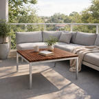 LOUNGE TABLE WITH TEAK WOOD TOP (AHO/045/020)