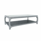 COFFEE TABLE 135 x 70 CM WITH GLASS TOP (AHO/030/015)