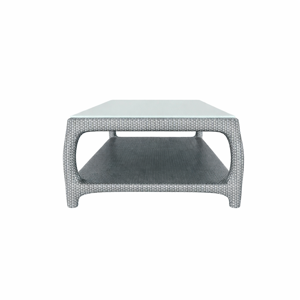 COFFEE TABLE 135 x 70 CM WITH GLASS TOP (AHO/030/015)