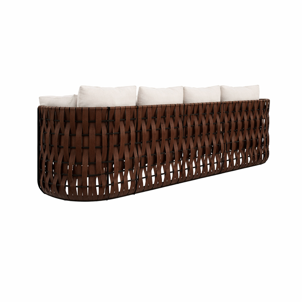 THREE SEATER SOFA WITH CUSHION (AHO/058/005)