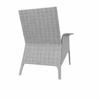 HIGH BACK LOUNGE ARMCHAIR WITH CUSHION (AHO/018/009)
