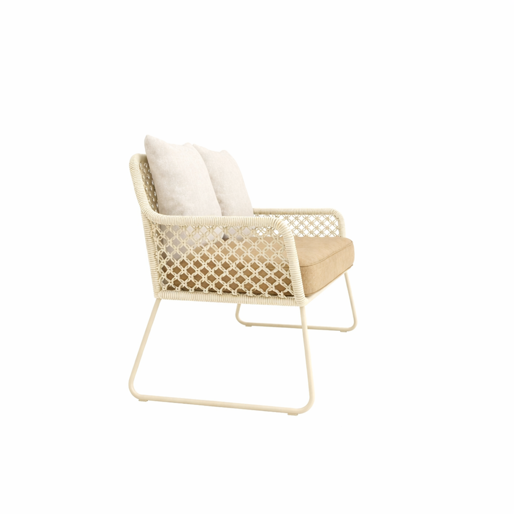DOUBLE SEATER SOFA WITH CUSHION (AHO/047/006)
