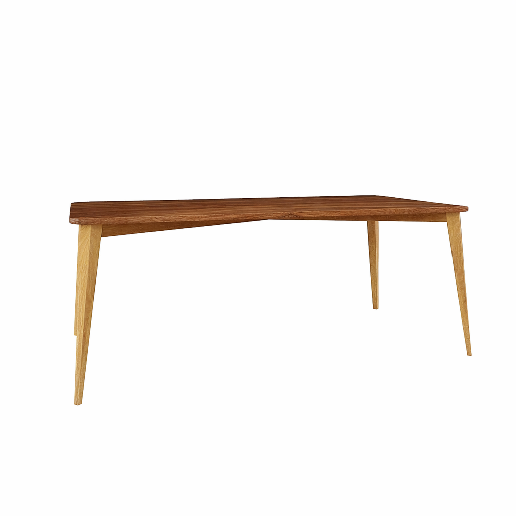RECTANGULAR DINING TABLE WITH GLASS TOP (AHO/017/010)