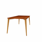 RECTANGULAR DINING TABLE WITH GLASS TOP (AHO/017/010)