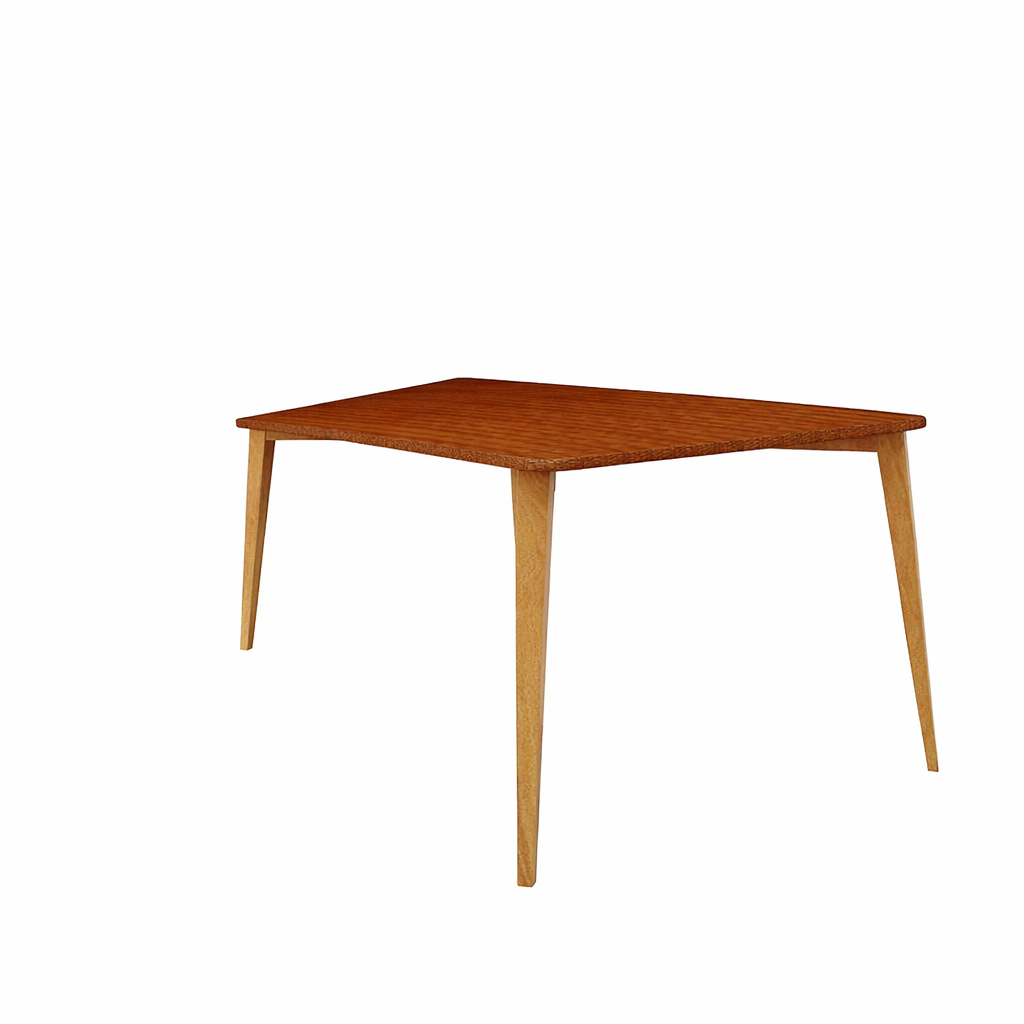 RECTANGULAR DINING TABLE WITH GLASS TOP (AHO/017/010)
