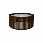 COFFEE TABLE 65 DIA WITH GLASS TOP (AHO/041/010)